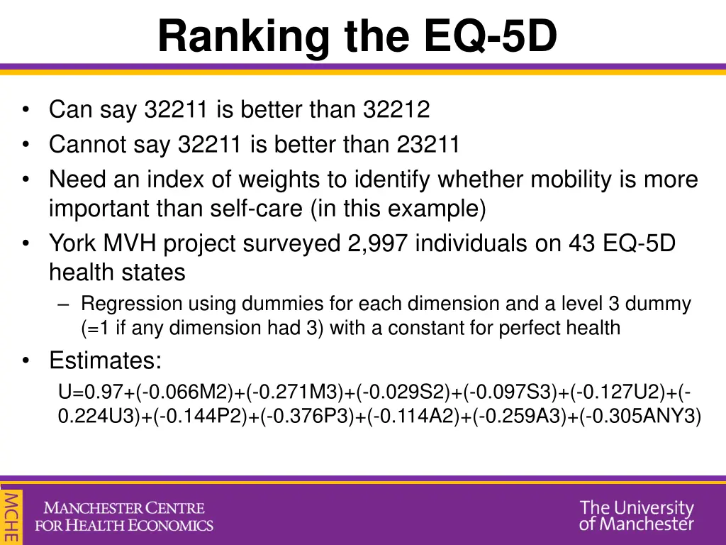 ranking the eq 5d