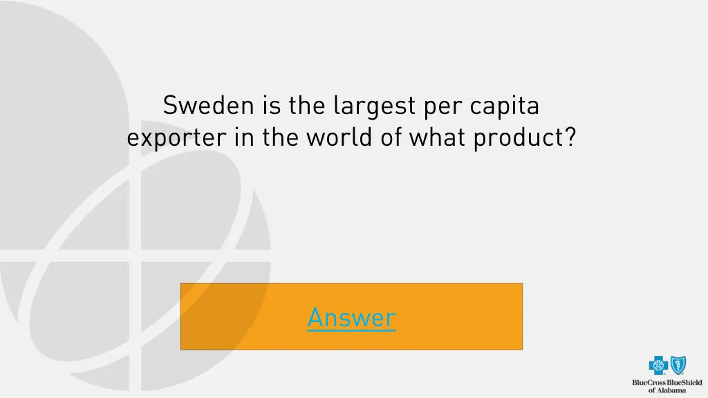sweden is the largest per capita exporter
