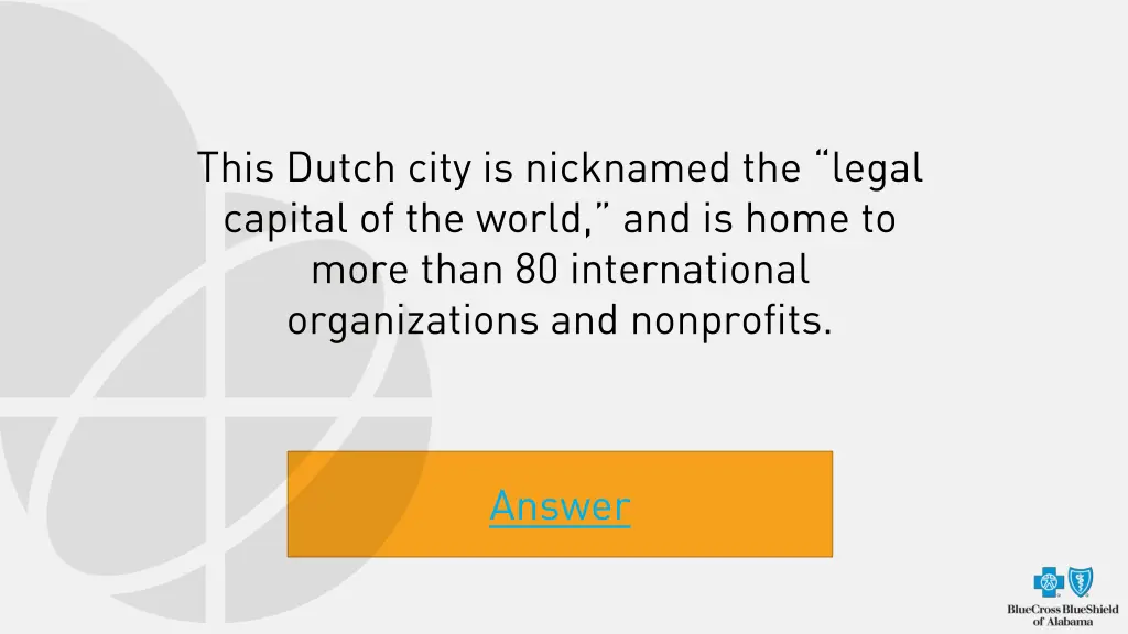 this dutch city is nicknamed the legal capital