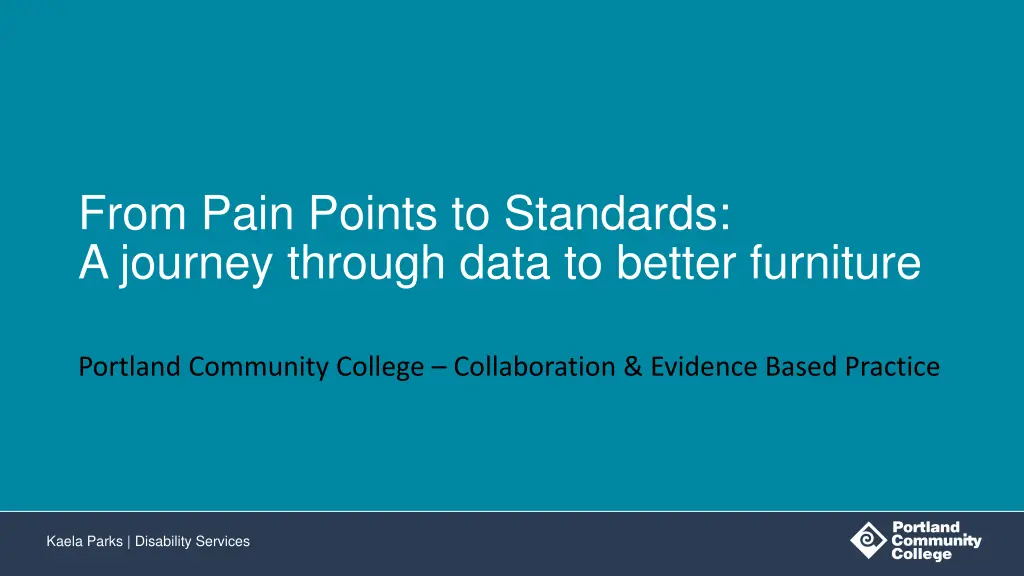 from pain points to standards a journey through