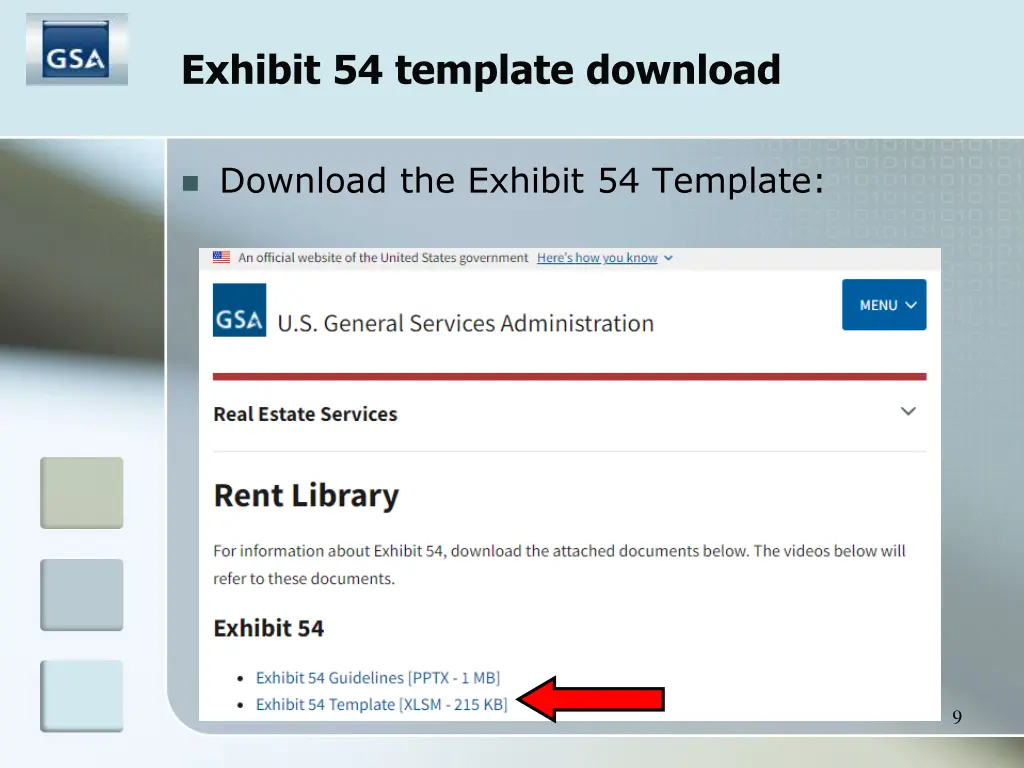 exhibit 54 template download