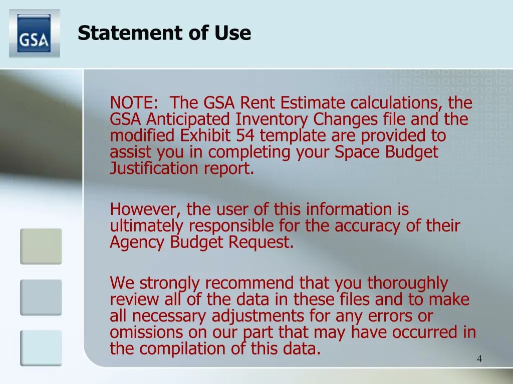 statement of use