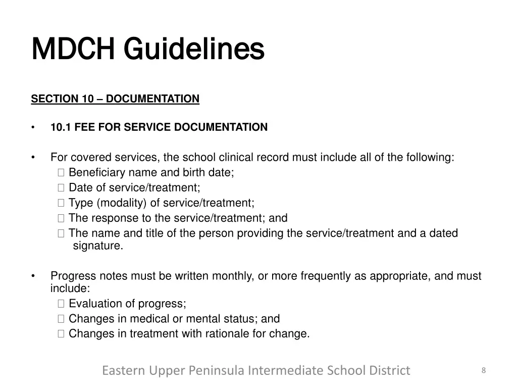 mdch guidelines mdch guidelines