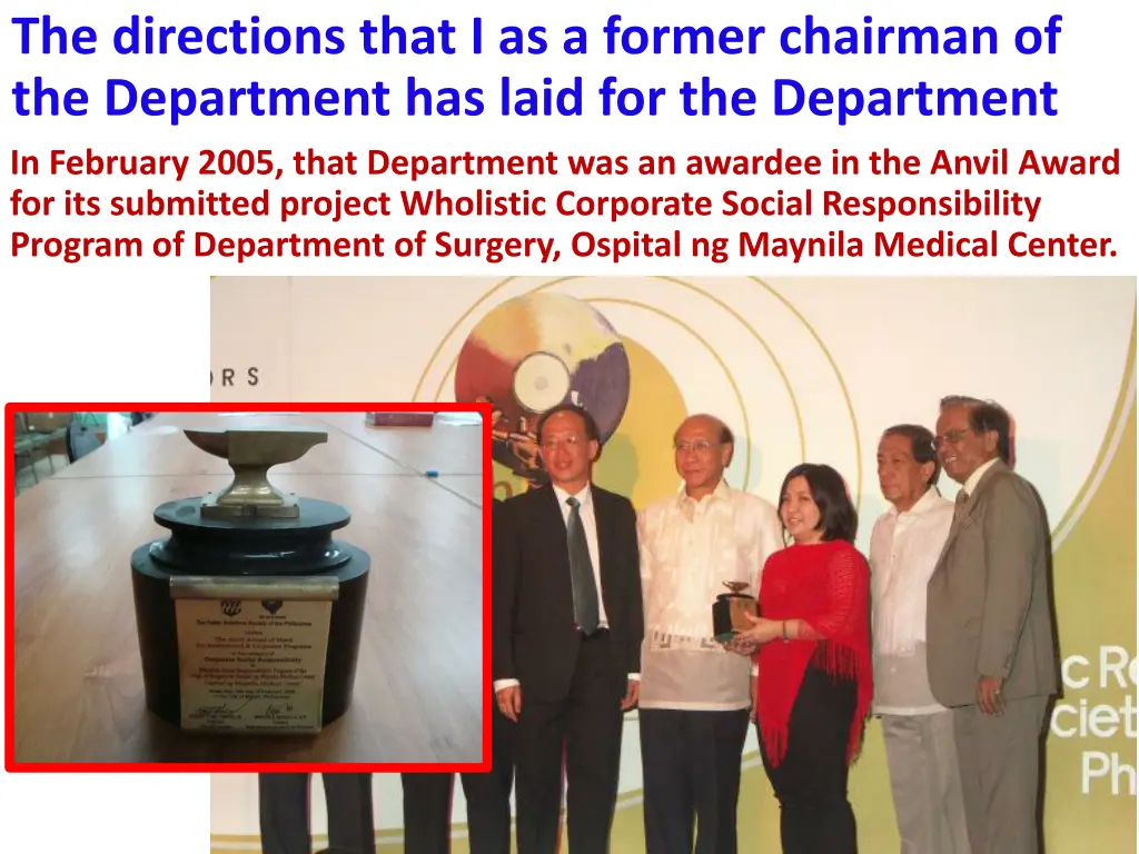 the directions that i as a former chairman 13