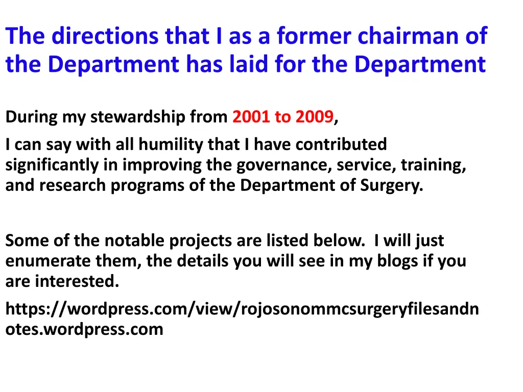 the directions that i as a former chairman 2