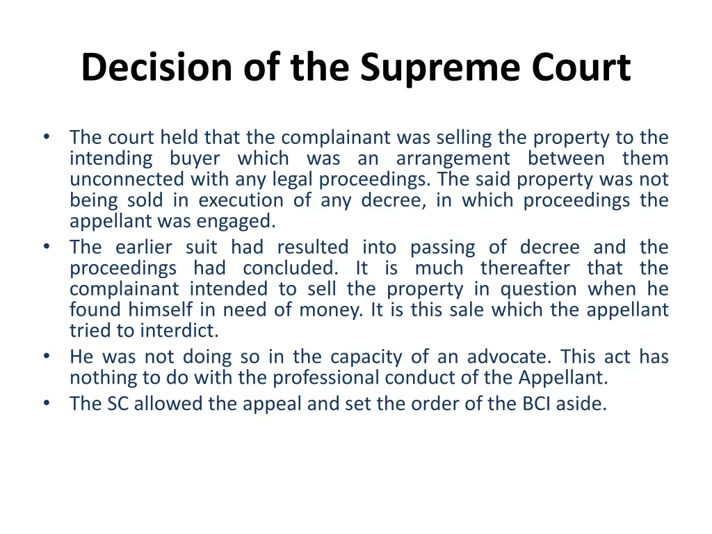 decision of the supreme court