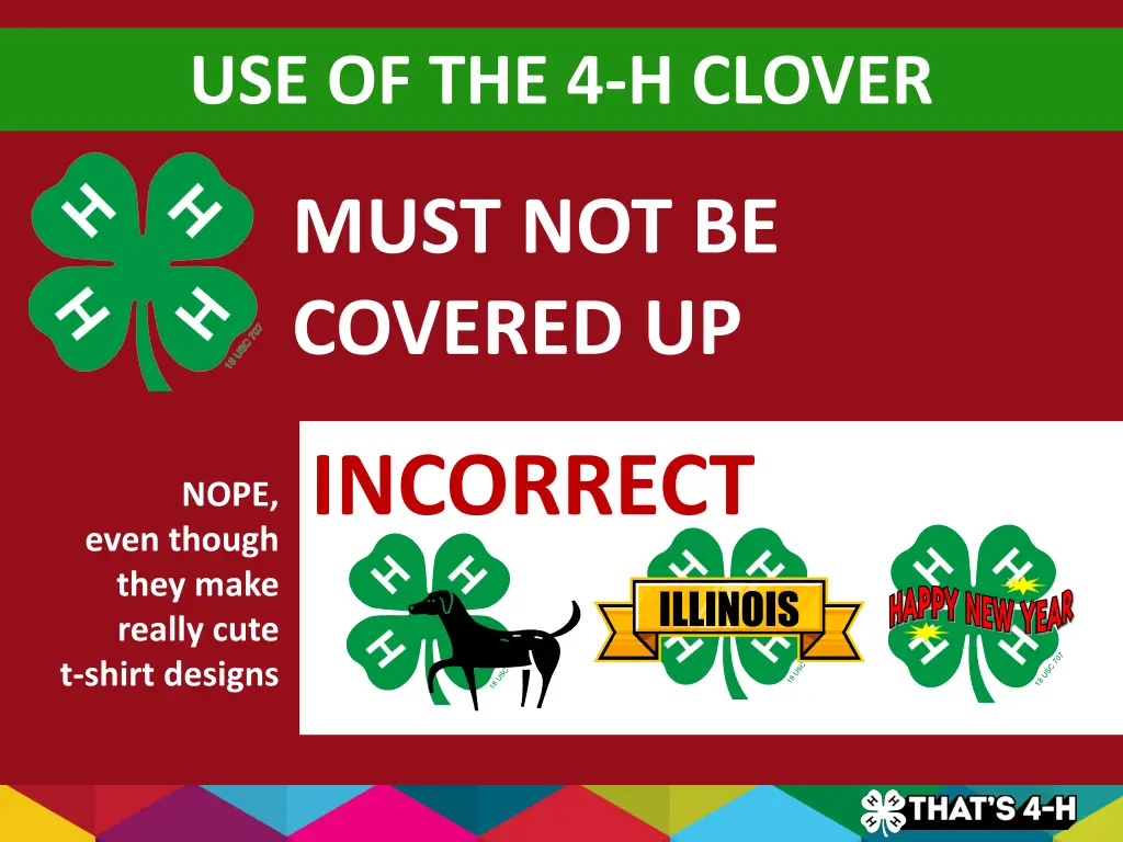 use of the 4 h clover 2