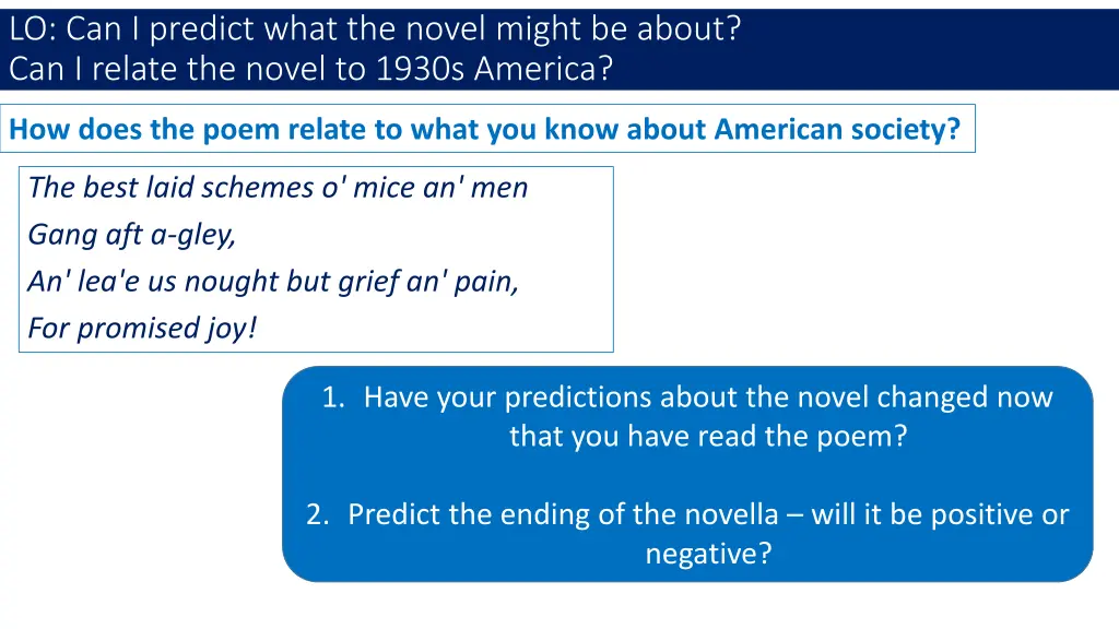 lo can i predict what the novel might be about 2