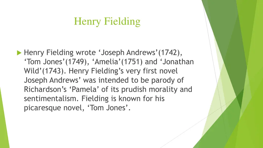 henry fielding