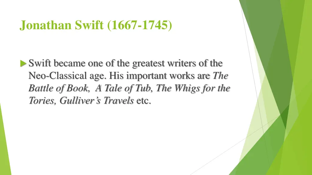 jonathan swift 1667 1745