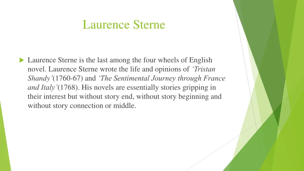 laurence sterne