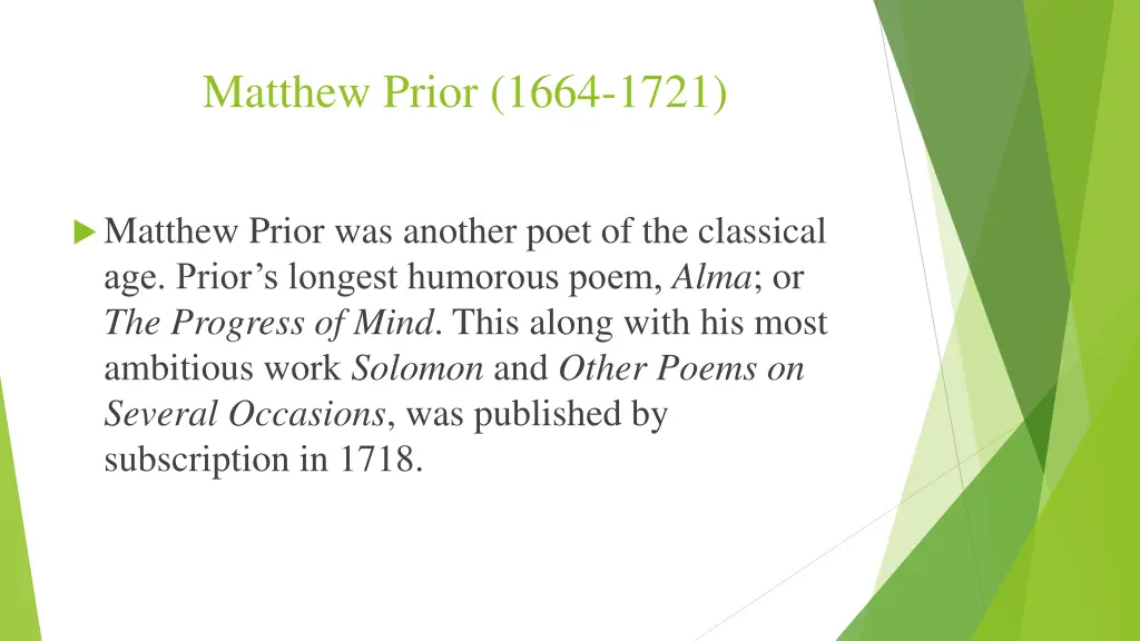 matthew prior 1664 1721