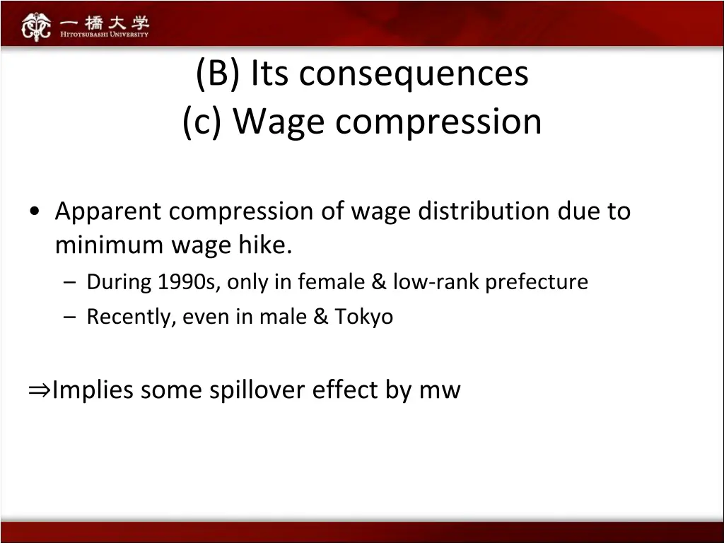 b its consequences c wage compression 4