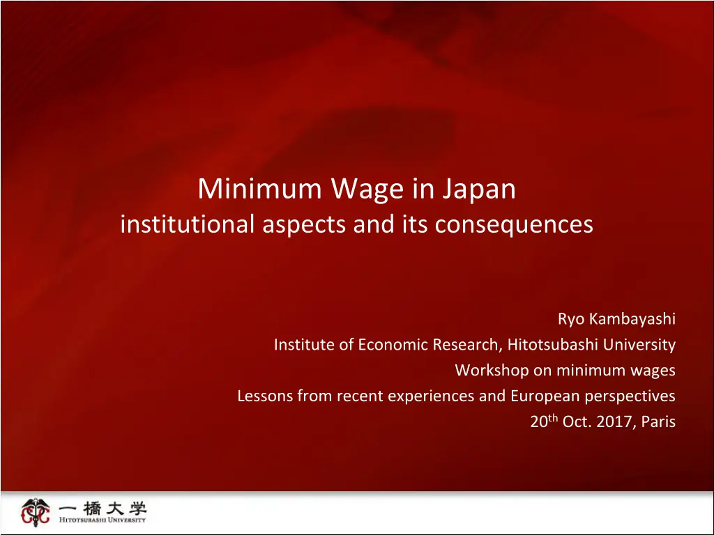 minimum wage in japan institutional aspects