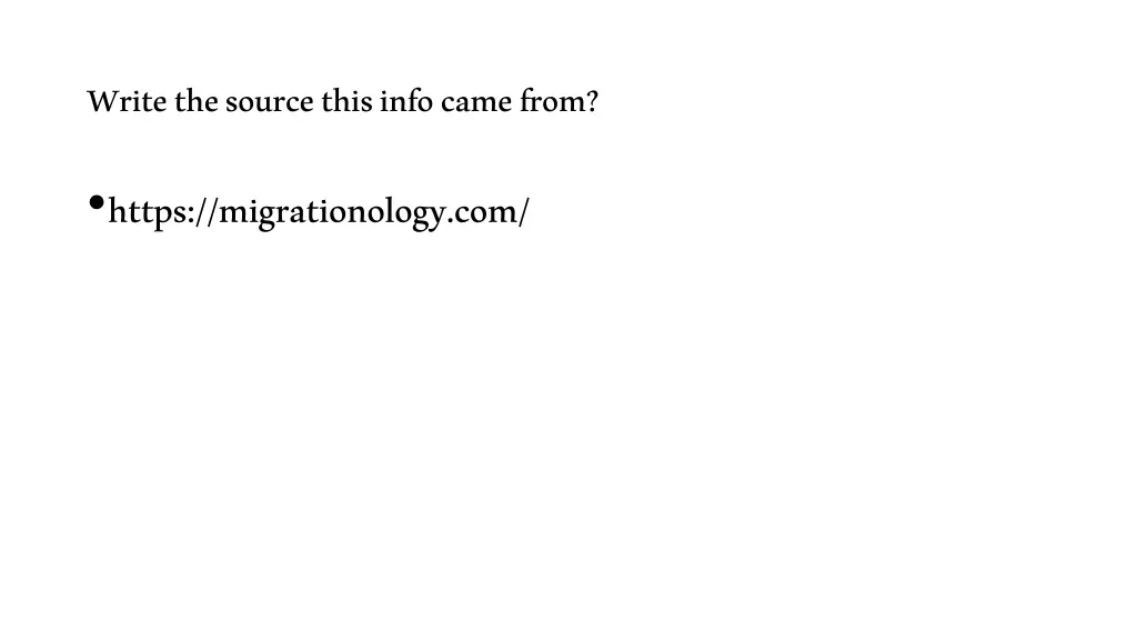 write the source this info came from https