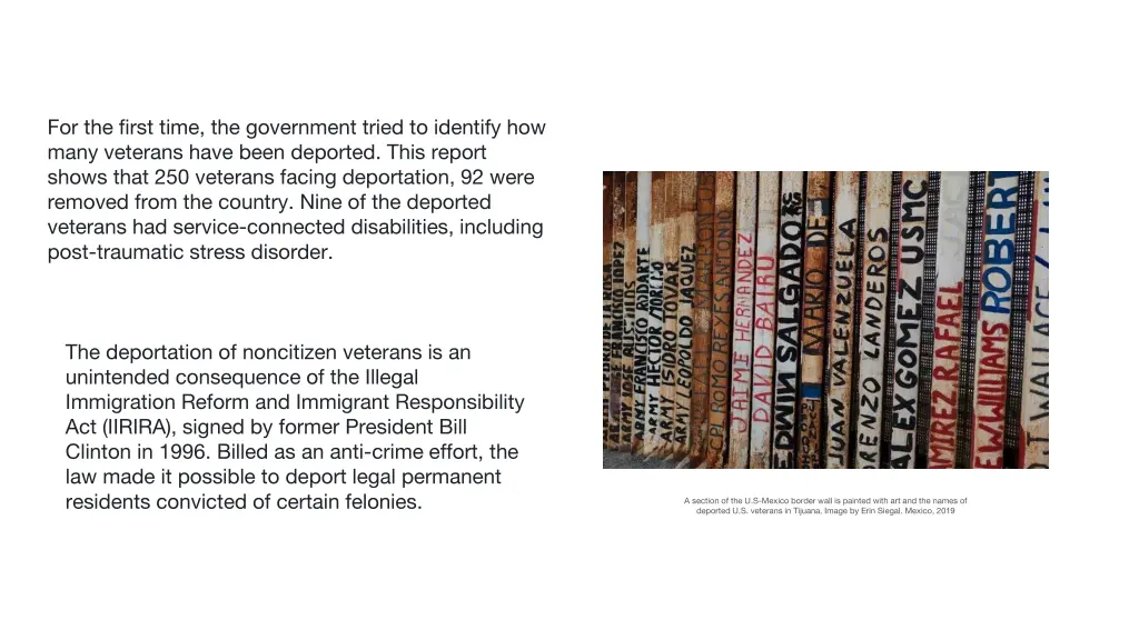 for the first time the government tried