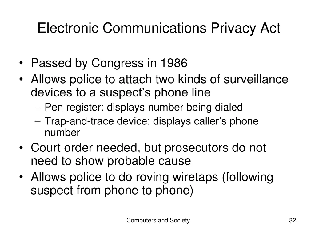 electronic communications privacy act