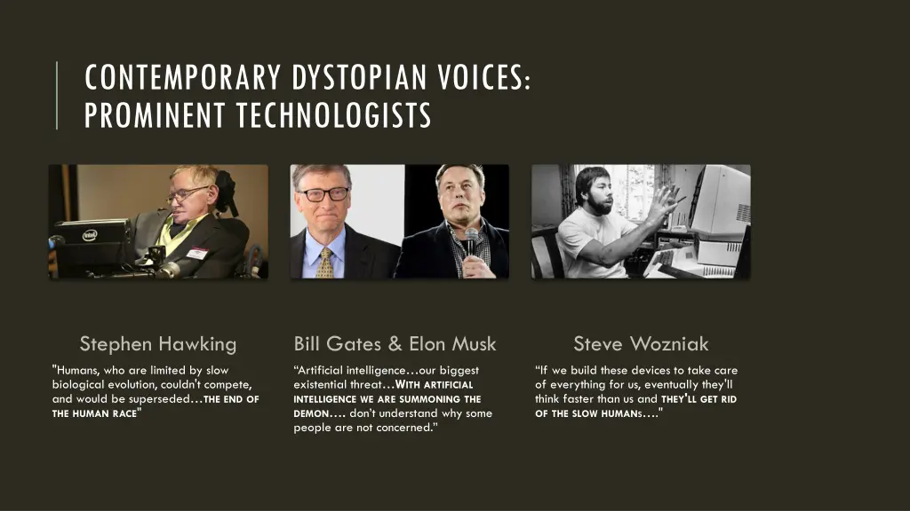 contemporary dystopian voices prominent