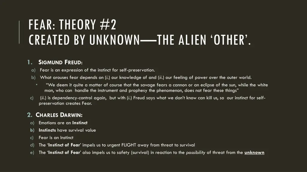 fear theory 2 created by unknown the alien other