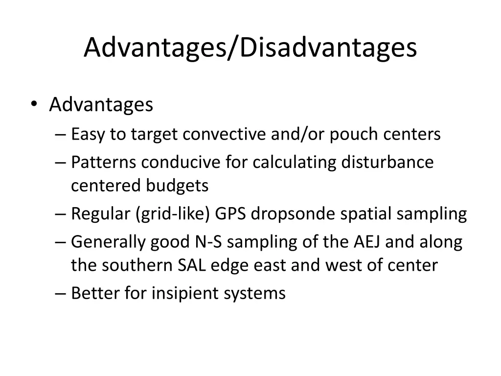 advantages disadvantages 2