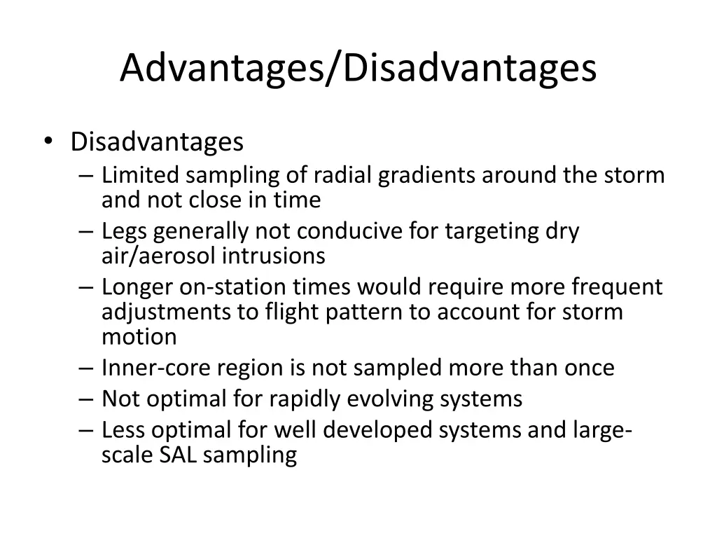 advantages disadvantages 3