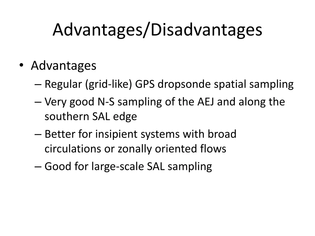 advantages disadvantages 4