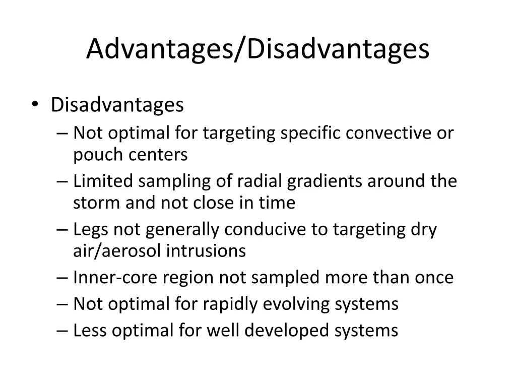 advantages disadvantages 5