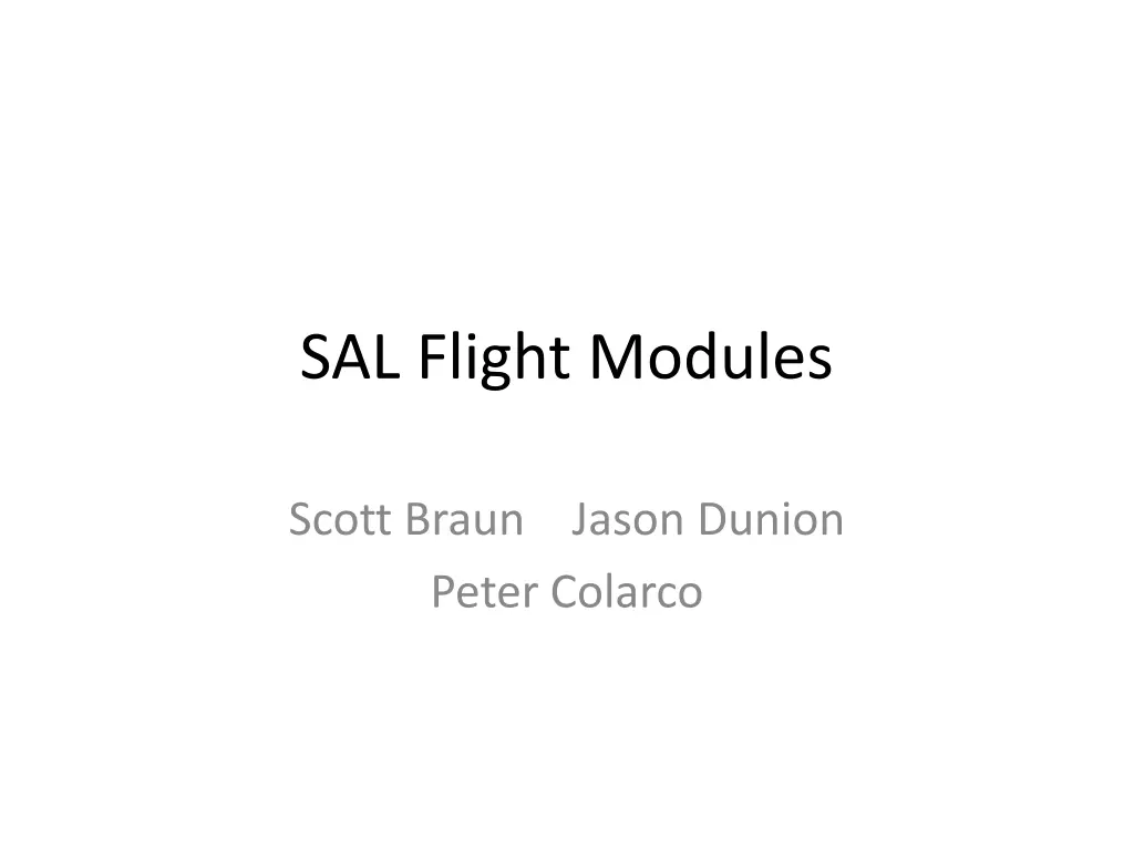 sal flight modules