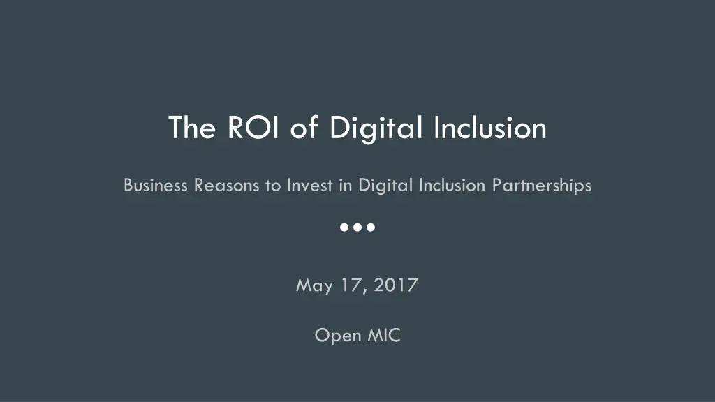 the roi of digital inclusion
