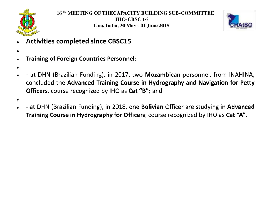 16 th meeting ofthecapacity building 5