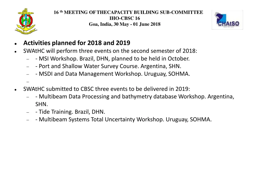 16 th meeting ofthecapacity building 6