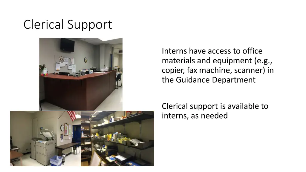 clerical support
