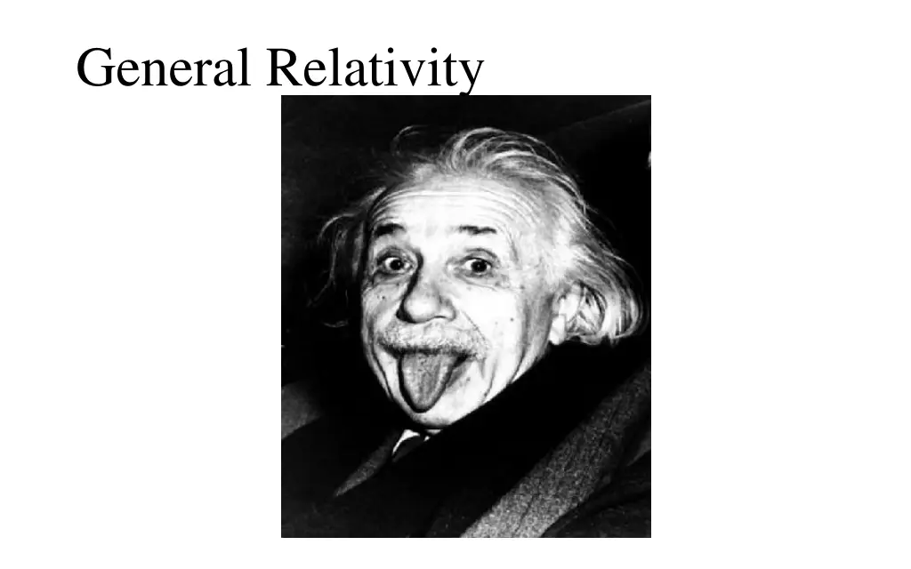 general relativity
