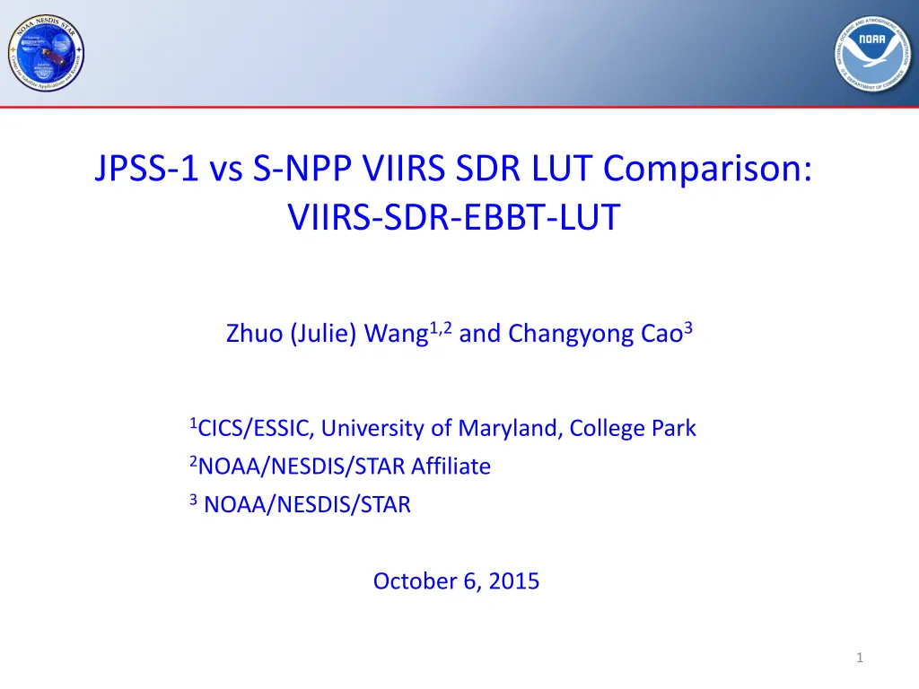 jpss 1 vs s npp viirs sdr lut comparison viirs