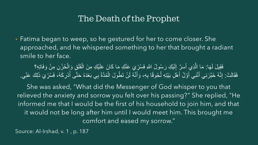 the death of the prophet 4