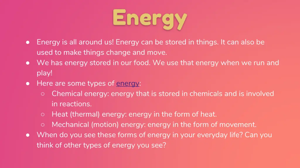 energy