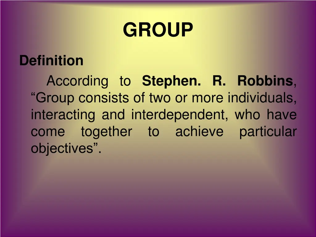 group