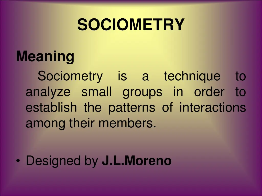 sociometry