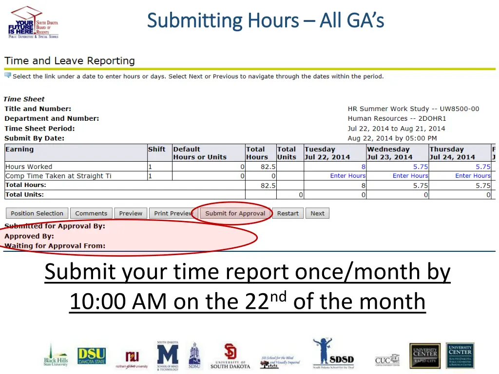 submitting hours submitting hours all ga s