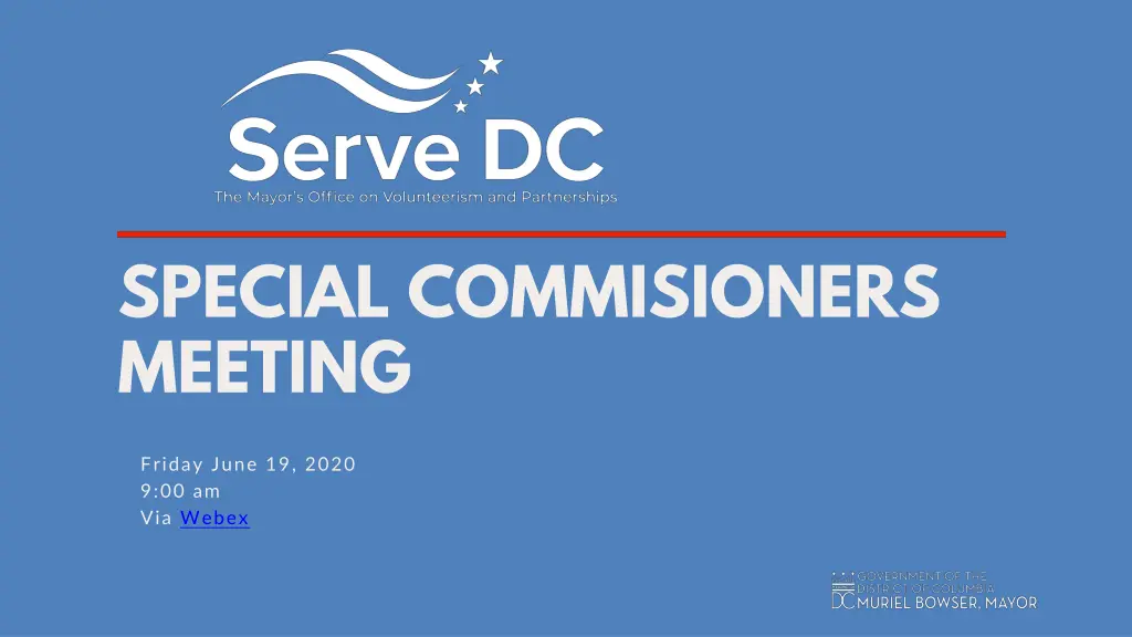 special commisioners meeting