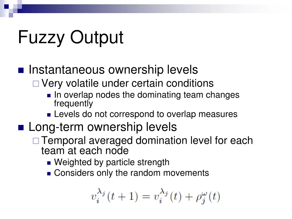 fuzzy output