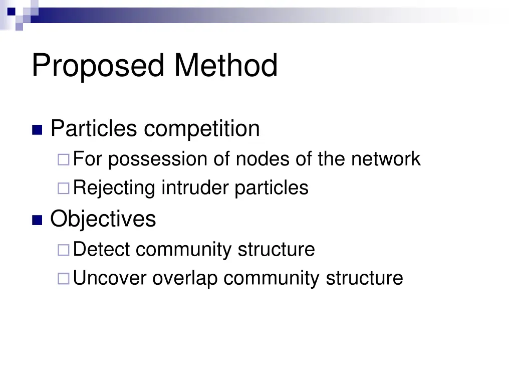proposed method