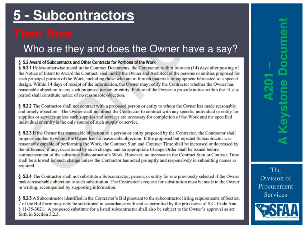 5 subcontractors 1