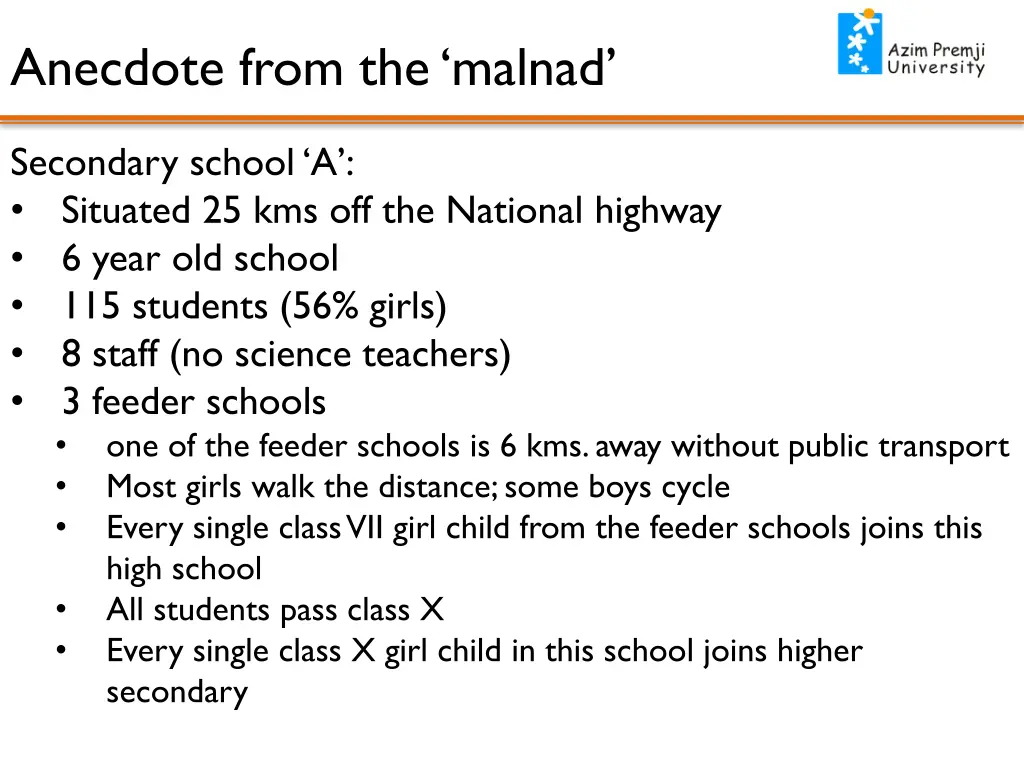 anecdote from the malnad