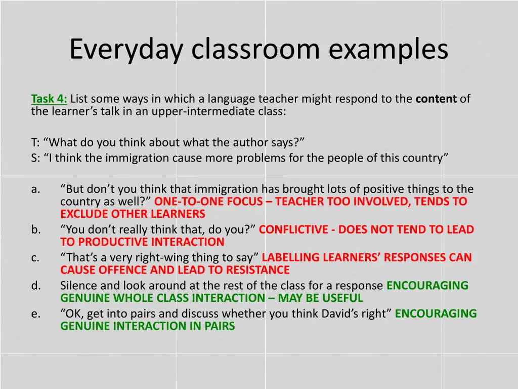 everyday classroom examples 3