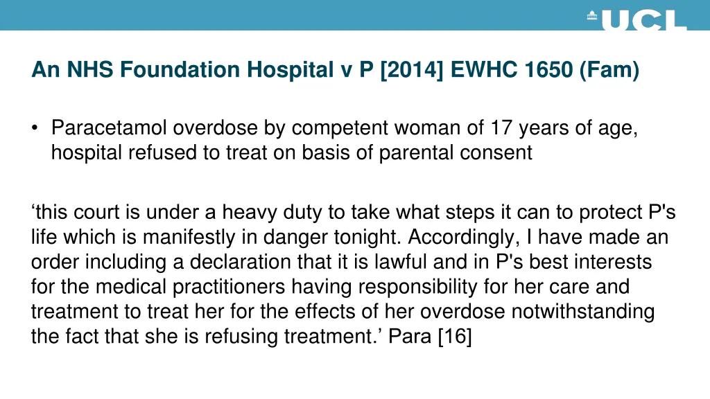 an nhs foundation hospital v p 2014 ewhc 1650 fam