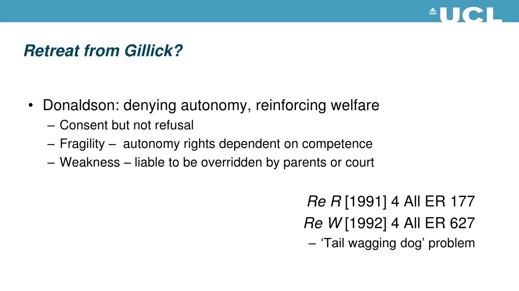 retreat from gillick