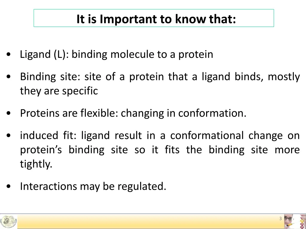 it is important to know that