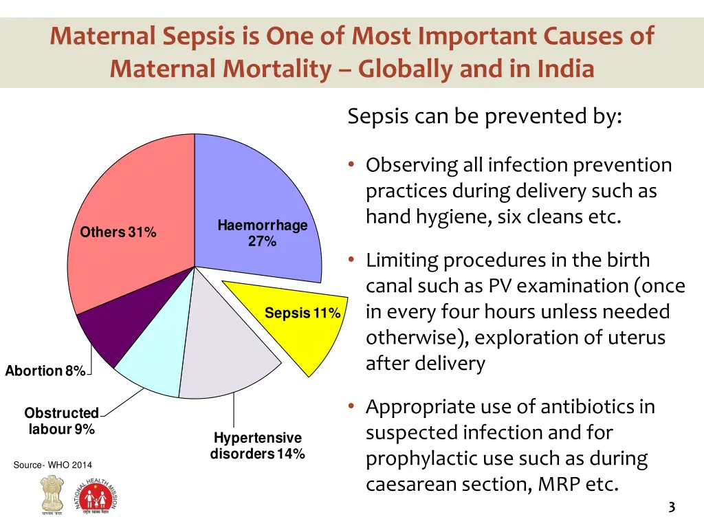 maternal sepsis is one of most important causes