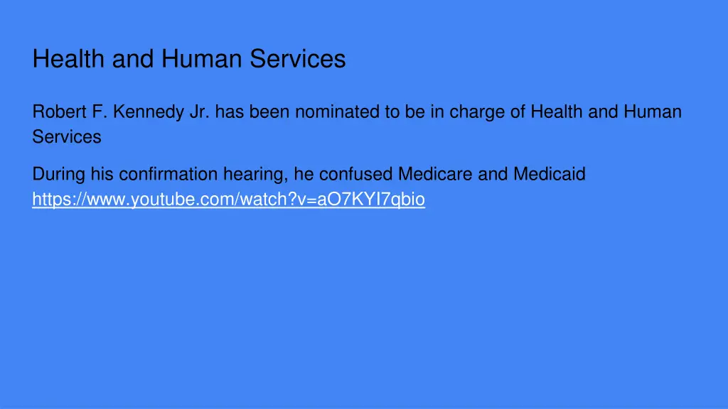health and human services